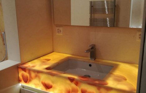 bagno in onice miele spinella marmi group